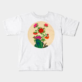 Minhwa: Peonies B Type Kids T-Shirt